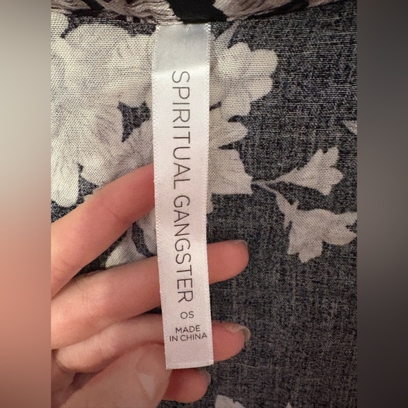 Spiritual Gangster Women's Floral Kimono Robe One Size Multicolor - Picture 7 of 7